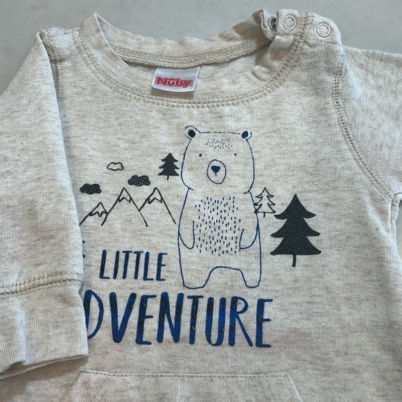 Nuby baby jumpsuit, like new, 0-3 months. - Picture 3 of 4